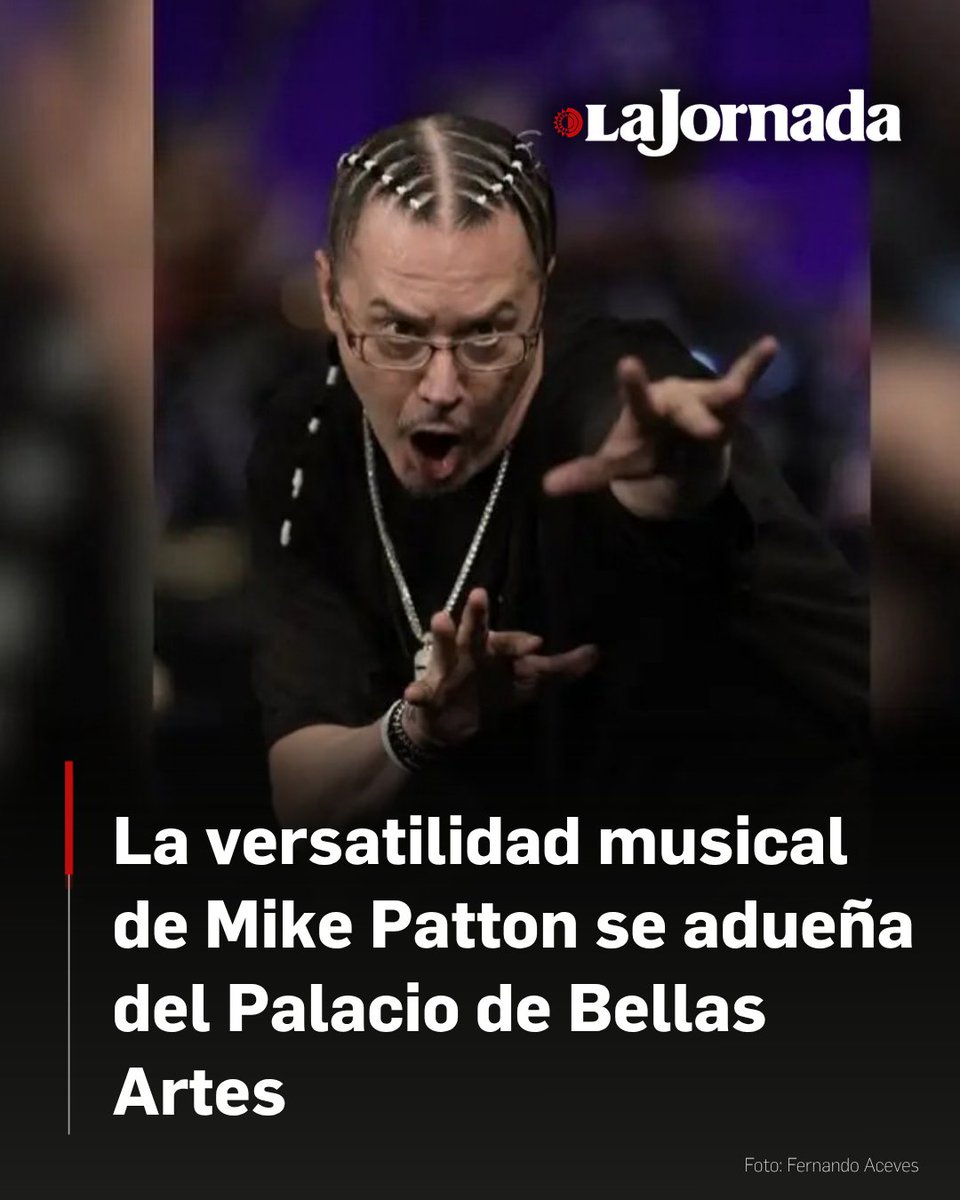 lajornadaonline's tweet photo. Esta noche de jueves el versátil e inclasificable artista estadunidense Mike Patton hizo del Palacio de Bellas Artes un territorio de fronteras difusas.

Todo entre la canción italiana de los años cincuenta y sesenta, el rock, inclusive el metal, y terminó de forma apoteósica con un homenaje a la música vernácula mexicana.

Lee la nota: https://t.co/szzsnkGZH3