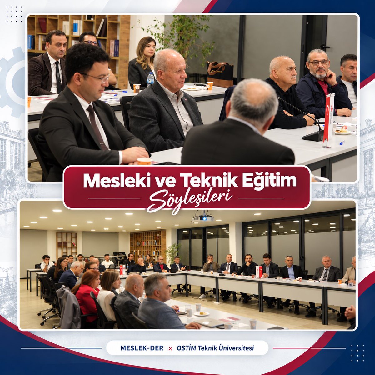 Meslek_Der's tweet photo. MESLEK-DER ile @ostimteknikuniv koordinasyonunda gerçekleştirdiğimiz Mesleki ve Teknik Eğitim Söyleşilerinde; hüner, değer, girişimcilik ve üniversite–sanayi iş birliğini @myulek ile konuştuk.

Haber 👉 https://t.co/DIelokIHqI https://t.co/AYFVKfwrnm