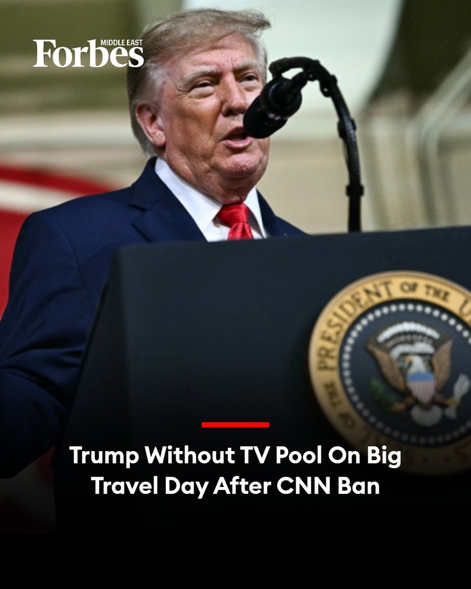 Forbes_MENA_'s tweet photo. The #Trump administration blocked CNN from joining the White House press pool again, seemingly defying a judge’s order and leaving Trump without coverage from one of the 5 major networks on a busy campaign day.

#Forbes 

For More Details: https://t.co/dYxsaWKSib https://t.co/YOVmpT0WQ0