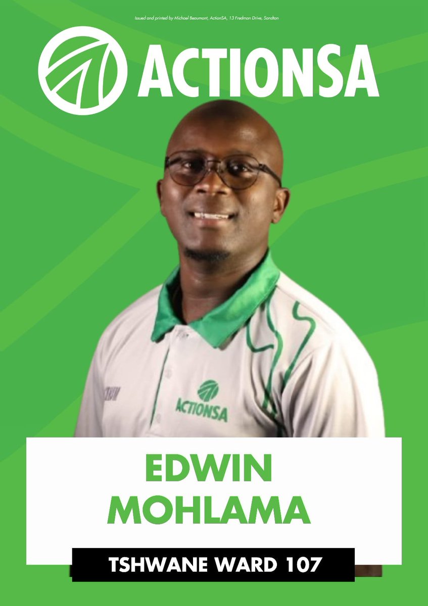 TshwaneActionsa's tweet photo. 💚 MOGOMA TŠHEMONG 💚 It's FRIDAY Wear your ActionSA REGALIA with pride Be LOUD Be PROUD SHOW off STAND out #Khuphukafridays Simplicity and all 📌 #DrNasiphiMoyaForMayor #5MOREYEARS #fivemoreyears #ClockIt4DrNasiphiMoya https://t.co/6C4C2oOcAE