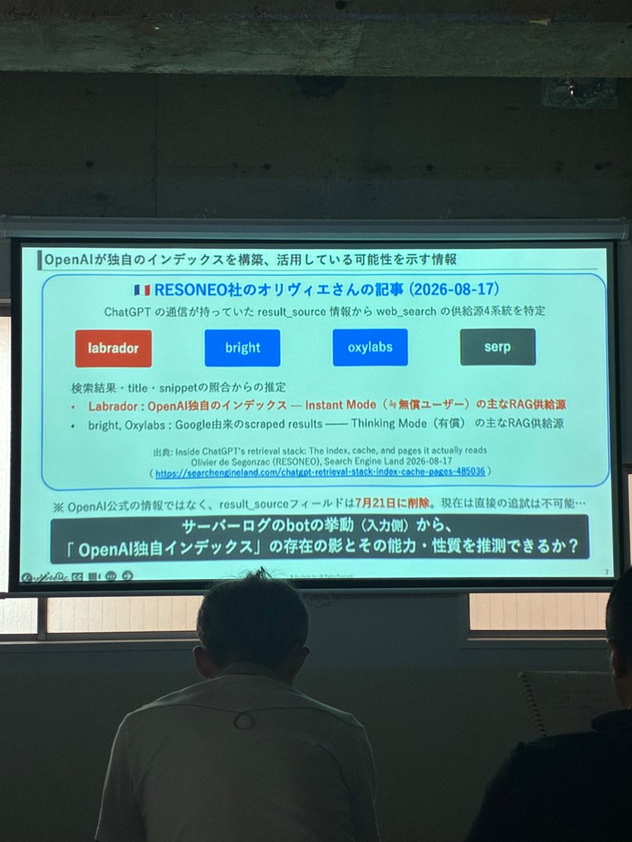 ezayan's tweet photo. open AIは独自インデックスをもってる？
これは私も興味津々！

生ログから確認した

無償版はRAGでGoogle、bing参照はもう古い可能性！

 #JADEcon https://t.co/7tGlt31hEh