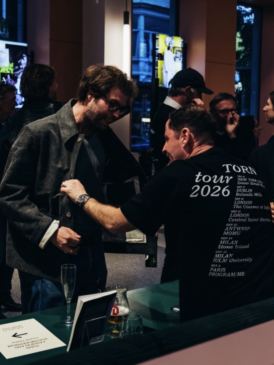 Zer0Books's tweet photo. A big thank you to all who attended the 'Torn' book signing at MoMu - Fashion Museum Antwerp ✍️ 

The tour is coming to an end in Paris TONIGHT!

The book is available here:
https://t.co/axxVt9y1w4 https://t.co/4x3MFcFfuy