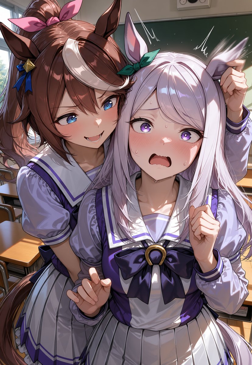Iseriaqueen1st's tweet photo. ウマ娘 メジロマックイーン＆トウカイテイオー https://t.co/3SWh6DXGMo