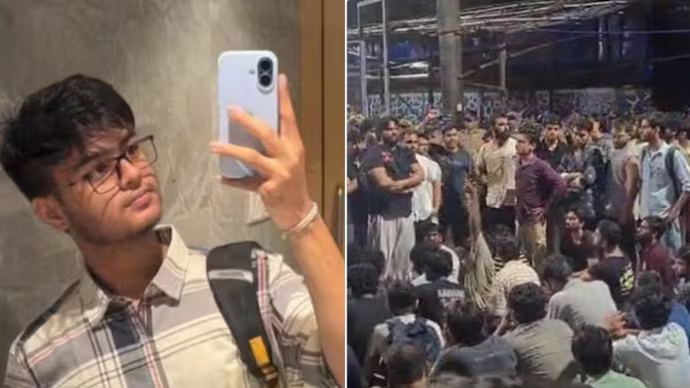 IndiaToday's tweet photo. 𝐈𝐈𝐓 𝐁𝐨𝐦𝐛𝐚𝐲 𝐬𝐭𝐮𝐝𝐞𝐧𝐭𝐬 𝐚𝐧𝐧𝐨𝐮𝐧𝐜𝐞 𝐡𝐮𝐧𝐠𝐞𝐫 𝐬𝐭𝐫𝐢𝐤𝐞 𝐚𝐟𝐭𝐞𝐫 𝐒𝐚𝐡𝐢𝐥'𝐬 𝐝𝐞𝐚𝐭𝐡, 𝐥𝐢𝐬𝐭 𝟏𝟎 𝐝𝐞𝐦𝐚𝐧𝐝𝐬

#IITBombay students have announced a #hungerstrike after 14 days of protest following BTech student #SahilWakode's death, demanding accountability, reforms in student welfare and disciplinary systems, an independent investigation, and action on caste-related concerns.

Read more: https://t.co/Y2Yjb5v2fC | @dipeshtripathi0