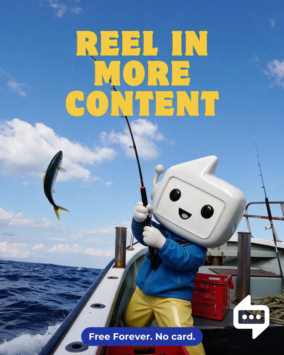 SocialPostAI's tweet photo. Reel in more content.

Consistent, on-brand posts, without spending your whole day fishing for ideas.

Free forever. No card. https://t.co/Vu6YHT9hIr