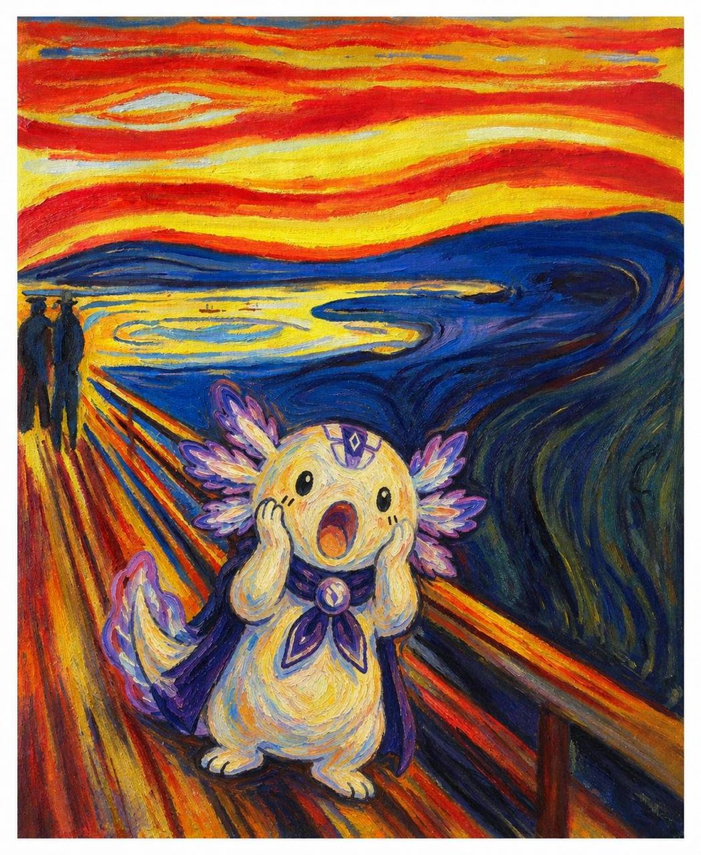 huzzysuraja's tweet photo. The Scream, but Make It Axrolink😱💜
#InterLink #ITLG #ITL https://t.co/Ay9NIM29Bf