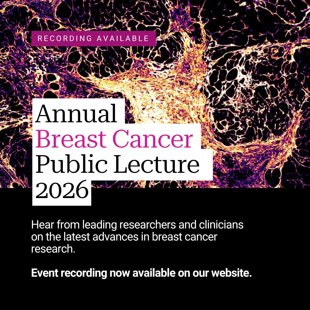 GarvanInstitute's tweet photo. Thank you to everyone who joined our annual breast cancer public lecture, our 10th year partnering with The Estée Lauder Companies for Breast Cancer Awareness Month.

🔗The full recording is now on our website: https://t.co/Eshm5L5ic8

#BreastCancerResearch #MedicalResearch https://t.co/iHV3duqqI2