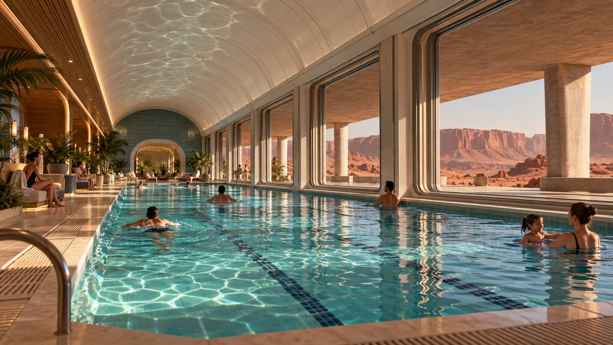 is_OwenLewis's tweet photo. This is the most realistic imagining of future life on Mars that I've done yet. Complete with heavy windows and overhang for cosmic ray protection. 

And even with all that, it can still be a beautiful place. https://t.co/PpgWheawYd