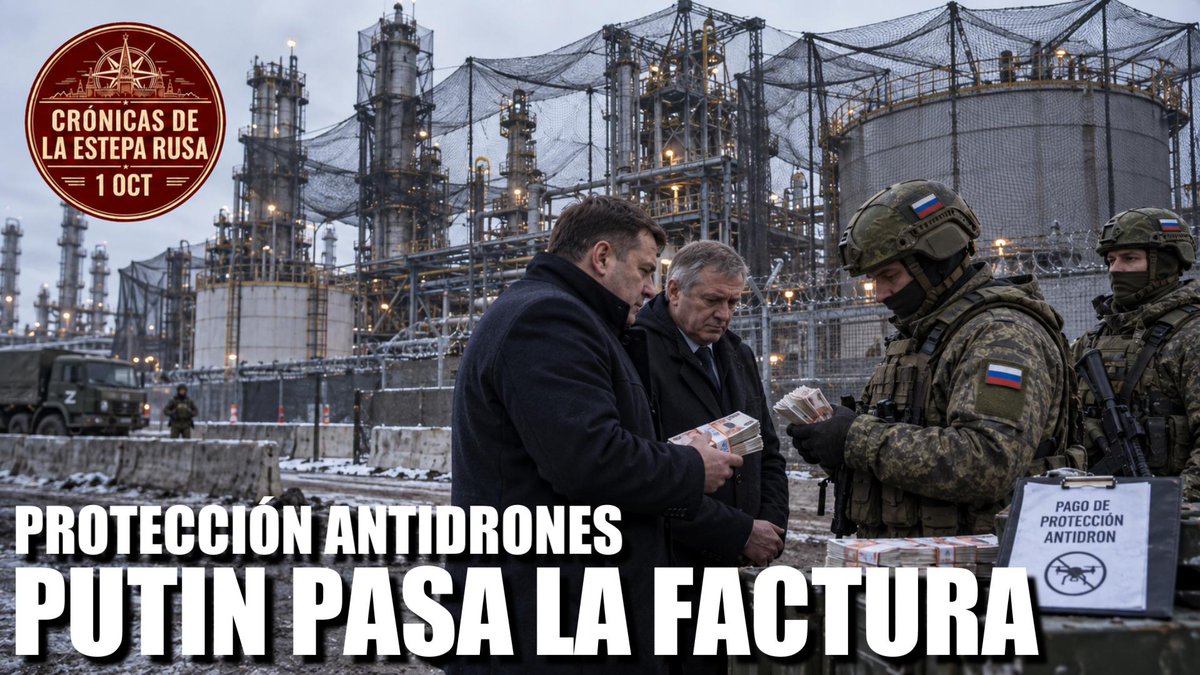 EsteparioTotal's tweet photo. Buenos días. Hilo del día 1.682 de la guerra entre Rusia y Ucrania. Kiev resiste. Y entre tarifazo y tarifazo, Putin también les pasa la factura a los que protegen sus empresas contra los ataques de drones... y con mucha letra pequeña. https://t.co/zPSmh8QAXd ¡Retuitea! https://t.co/GWGRBYlB3J