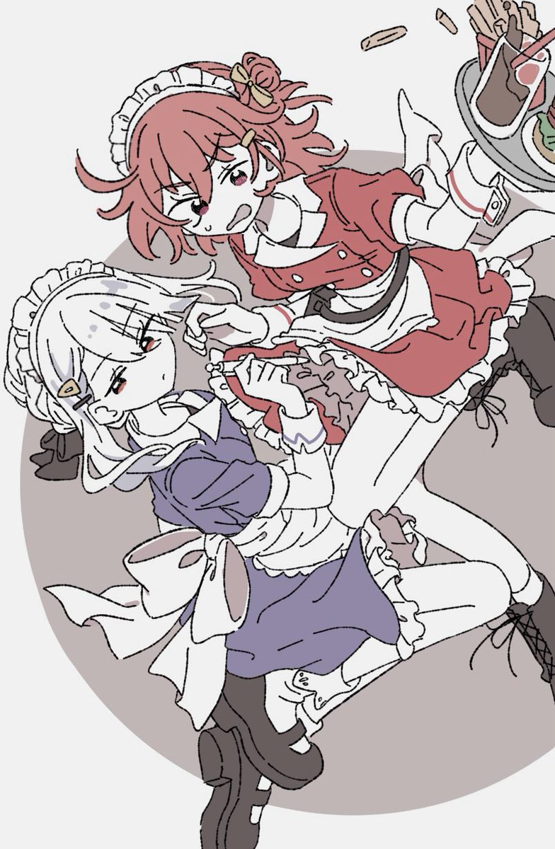 as16oqx's tweet photo. 描き下ろし嬉しい〜のでメイド絵再掲🍷⚔️ https://t.co/KNZQOOpWCx