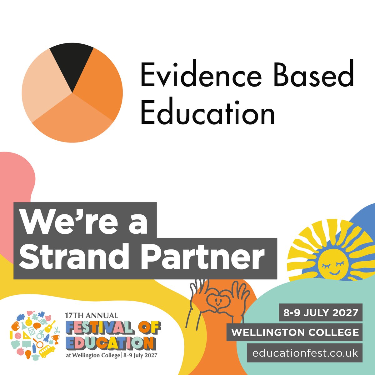 EvidenceInEdu's tweet photo. Speaker applications are now open for the Festival of Education 2027!
 
This is a chance to share an idea, experience or piece of practice that others could learn from, whether that’s from your classroom, your school or your professional learning.
 
As strand partners we will have a dedicated Great Teaching Strand at the Festival. You can add a note in the additional information section to say you’d like to be considered for the strand. If your application is successful, you may be selected to join us!
 
And if presenting feels like a new step for you, don’t let that put you off. We’re pleased to be joining BAMEed and the Festival of Education Advisory Board to offer mentoring support to successful applicants who would value some help developing their session.
 
📅 Deadline: 1 November 2026

Find out more and apply here: https://t.co/HzjvbktbaE