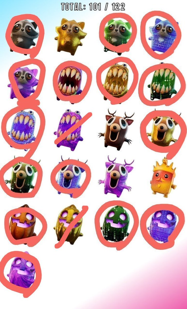 sprite_fortnite's tweet photo. 【精霊リスト更新】

求:○以外のもの
／は交換予定のもの

・返却なしで大丈夫です
・Botマッチ出せます

#フォートナイト  #精霊交換  #精霊 https://t.co/jwZXwoqhov