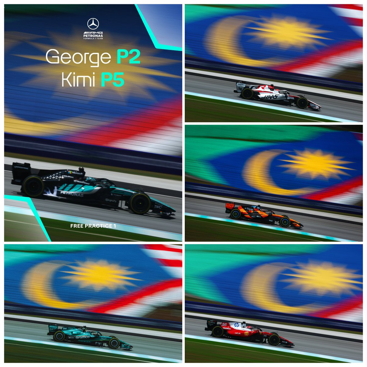 craigansibin's tweet photo. F1 is back in Malaysia 🏎️

Just for a moment… but honestly, that’s enough to make the heart happy. 

I’ll never get tired of seeing this.

Jalur Gemilang, broadcast to the world. Simply iconic 🇲🇾✨ 

#F1 #BahrainGP https://t.co/ZZIVNOGrd6