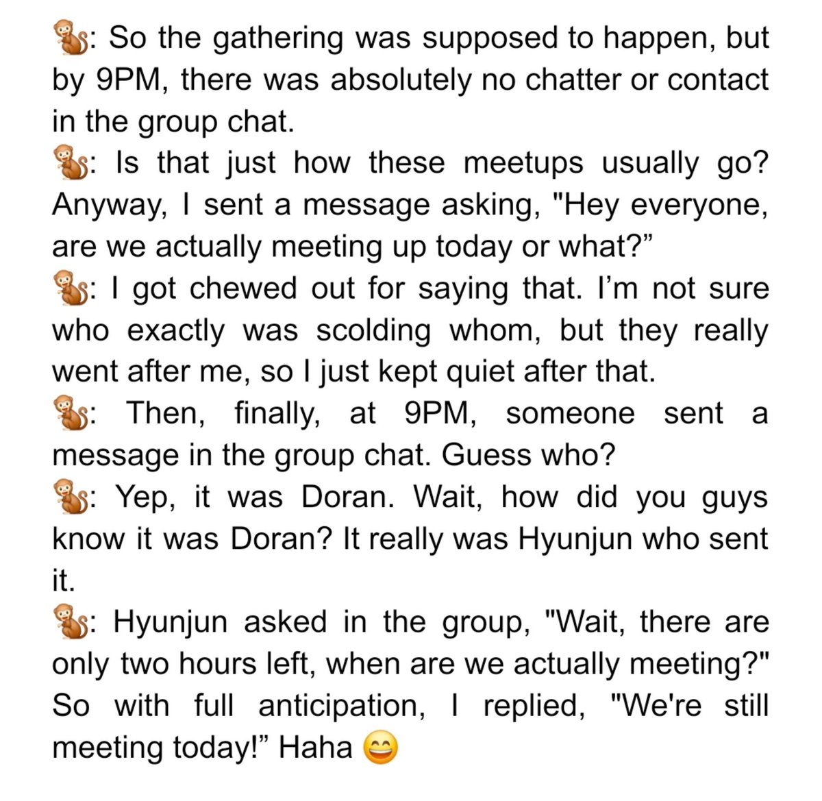 orangeprinted's tweet photo. Doran was the first person to remind everyone about the GEN22 meet up happening that night.

What Lehends said before this clip:

(Cute Doran and Ruler teasing Lehends 😆) https://t.co/nx6L607Mhr