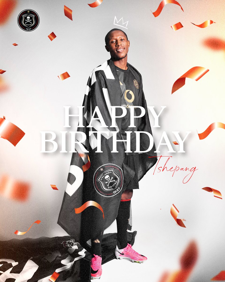 orlandopirates's tweet photo. Wishing our #11, Tshepang Moremi  a Happy Birthday!  🎉
🎉🎉 🎂🎂🎂

⚫️⚪️🔴⭐️
#OrlandoPirates
#OnceAlways https://t.co/HPWqDuJ6oB