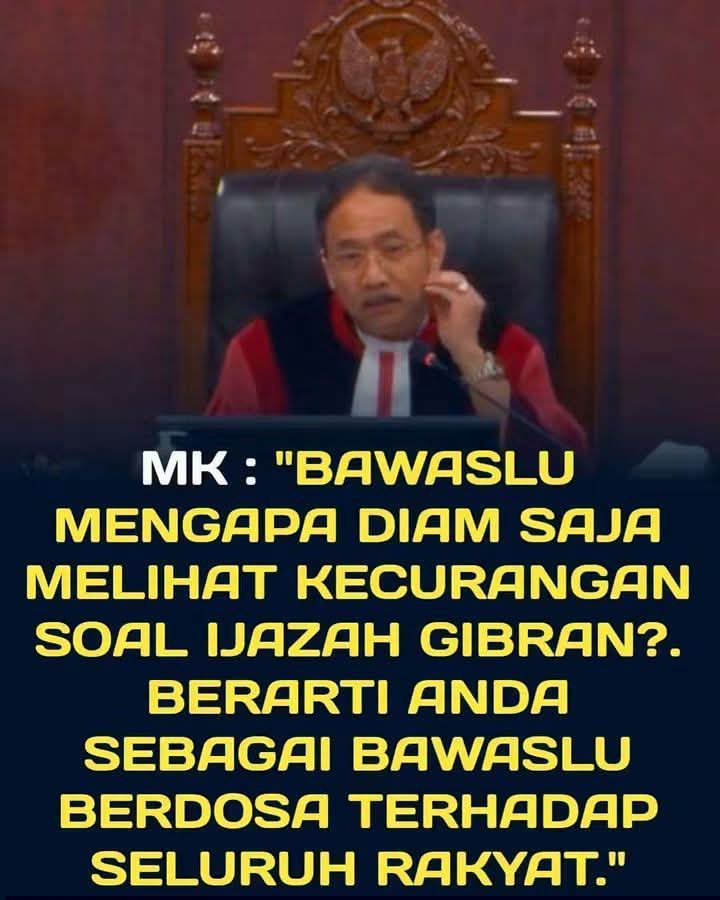 M3di4Upd4t3's tweet photo. Bawaslu Doa Rakyat Akan Membawamu Pada Penderitaan Di Dunia Dan Di Akhirat

#MakzulkanGibranDiSidangMK 
#MakzulkanGibranDiSidangMK https://t.co/XPrTcn9pLD