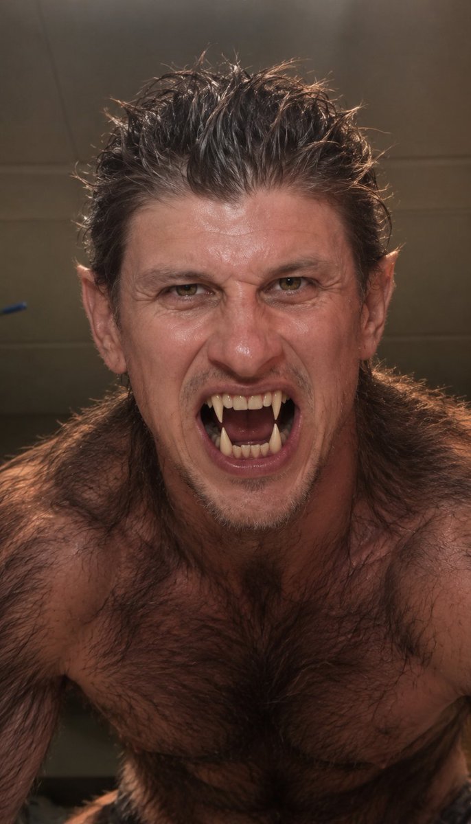 werewolfma94436's tweet photo. Full moon shine , Johnny felt something weird and he started to transform #werewolf #werewolftransformation https://t.co/ueNnqhogrc