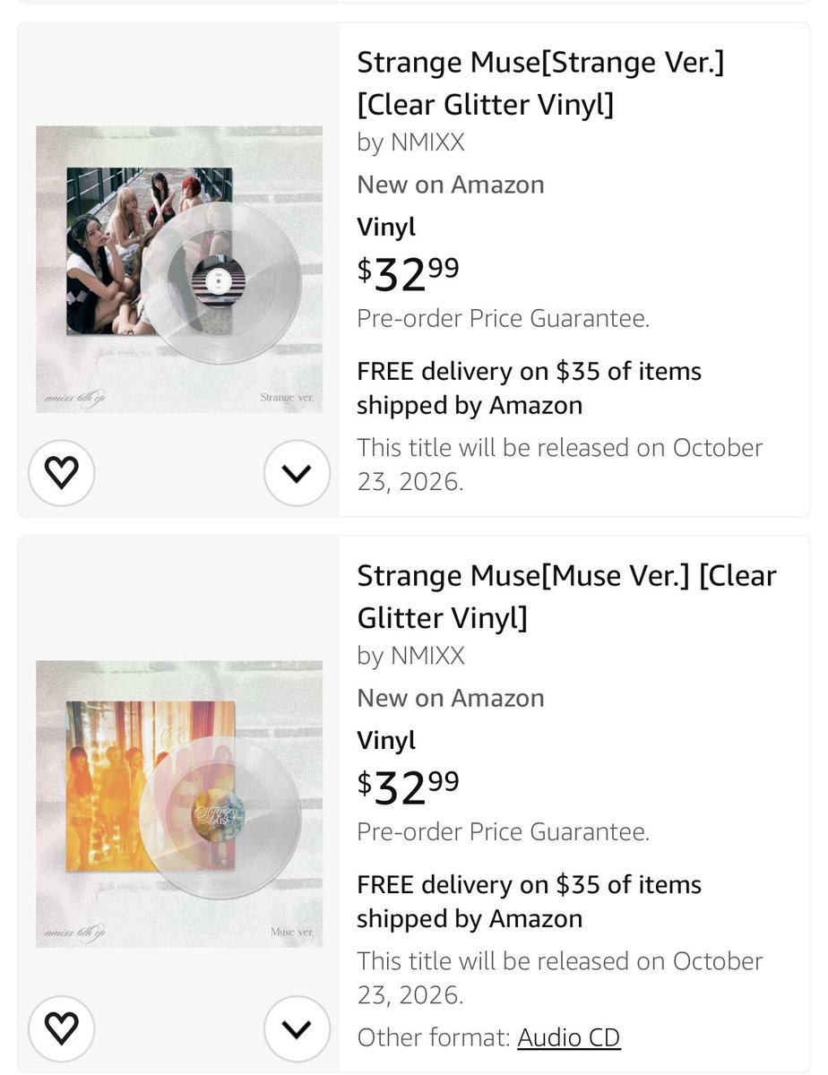 nmixxpics_'s tweet photo. NMIXX’s “Strange Muse” U.S. Exclusive Vinyl’s are available for Pre-Order on Amazon. https://t.co/absviKkqbB