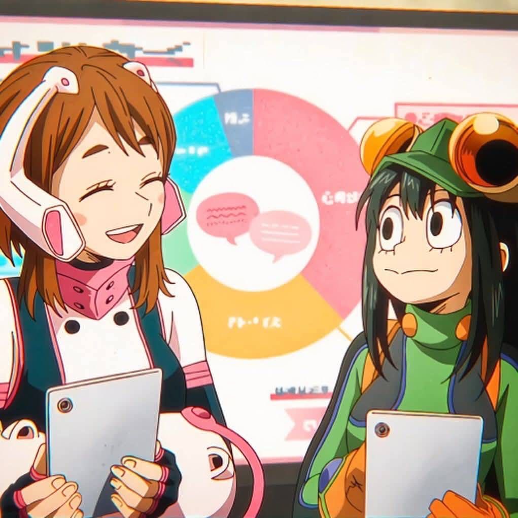 Randall41495863's tweet photo. Ochaco and Tsuyu’s friendship💕 https://t.co/45TNoU3wxf