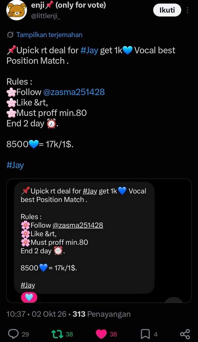 Wndyyyy27's tweet photo. @littlenji_ @zasma251428 For #ENHYPEN_JAY https://t.co/ta6gUP07MX