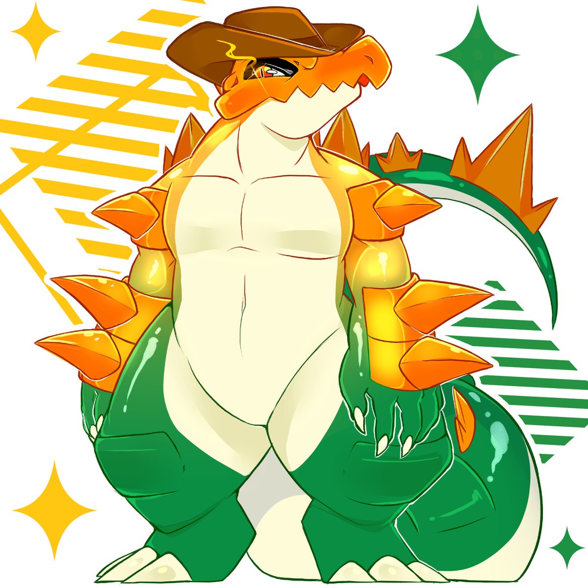 Slizzter's tweet photo. Commission for @royalchomper thanks for commissioning me! 🧡💛 https://t.co/v9NSbhkgUg