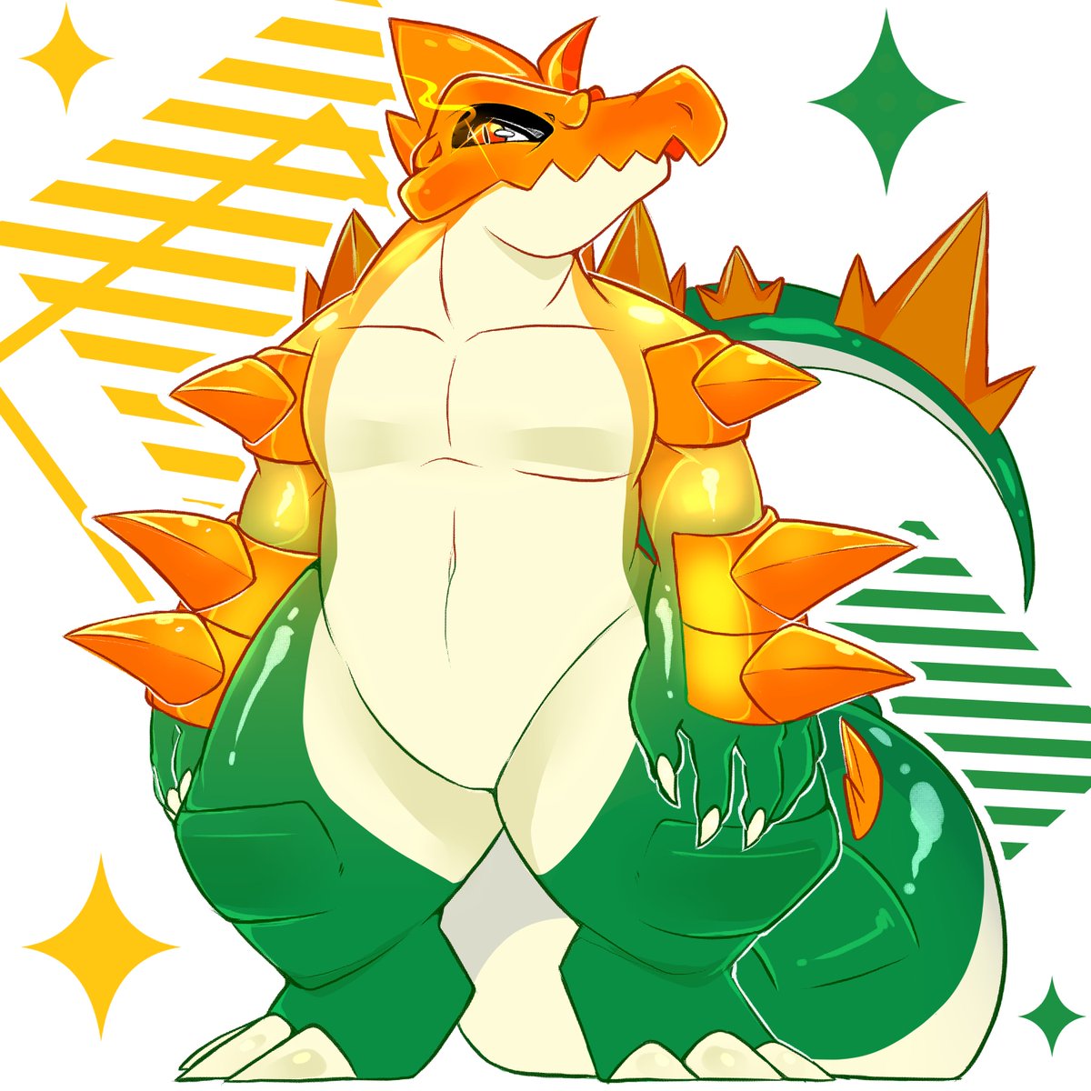 Slizzter's tweet photo. Commission for @royalchomper thanks for commissioning me! 🧡💛 https://t.co/v9NSbhkgUg
