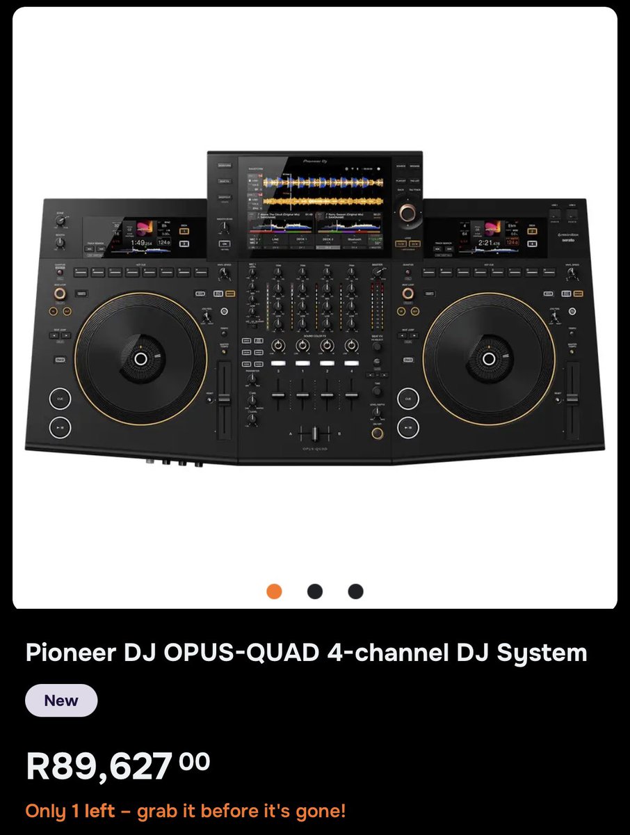 Chymamusique's tweet photo. Pioneer Opus quad , 

demo going for R65000 https://t.co/EWLJNdPFiT