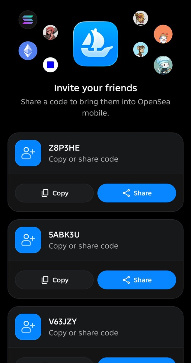 Ares13380Hell's tweet photo. I have 3 Refferal code for @opensea mobile if wanna try mobile apps but still waiting for waitlist join using my code✌ https://t.co/btYjYWCI99