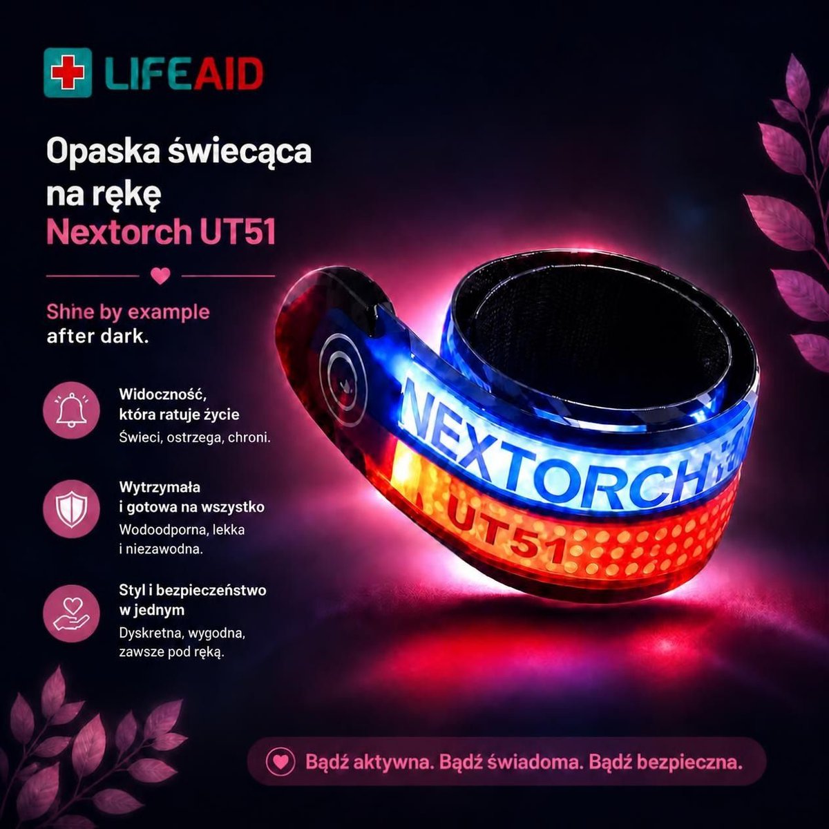 Lifeaid_pl's tweet photo. Spacer po zmroku, jazda na rowerze, biwak czy trening – opaska Nextorch UT51 zwiększa Twoją widoczność i pomaga zadbać o bezpieczeństwo.

Lekka, wygodna i błyskawicznie zakładana-niewielki gadżet, który robi dużą różnicę.
Sprawdź na https://t.co/1d6JIOxjjH.
#LifeAid #Safety  #EDC https://t.co/31dDCPSkP5