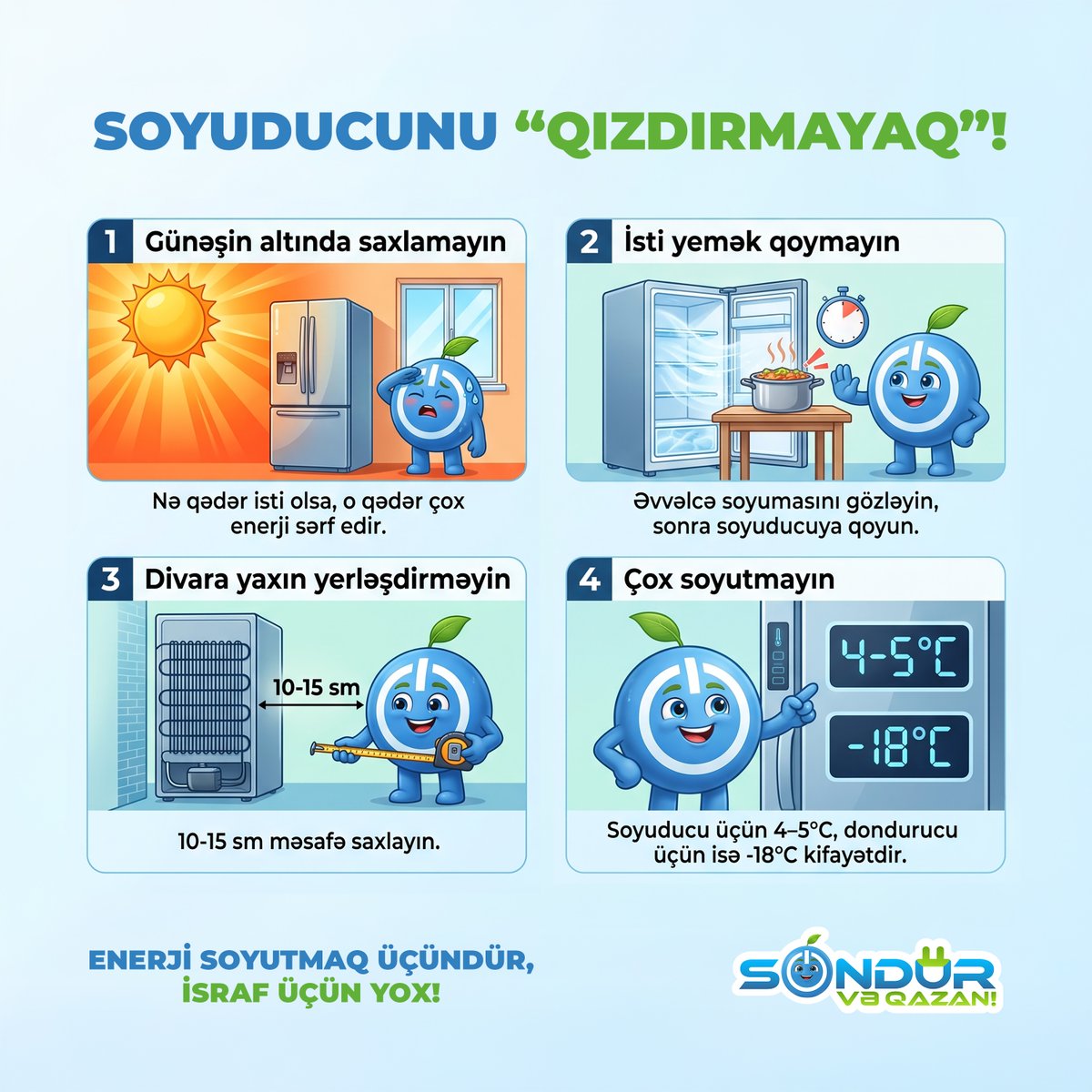 minenergyaze's tweet photo. ⚡️ Səmərəli istifadə - daha az enerji sərfiyyatı!

#EnergetikaNazirliyi #MinistryofEnergy #SöndürVəQazan #DüşünVəQazan #EnerjiSəmərəliliyi #enerjieffektivliyi #SwitchoffandWin #energyefficiency #thinkandsave https://t.co/KYFV42rhxl