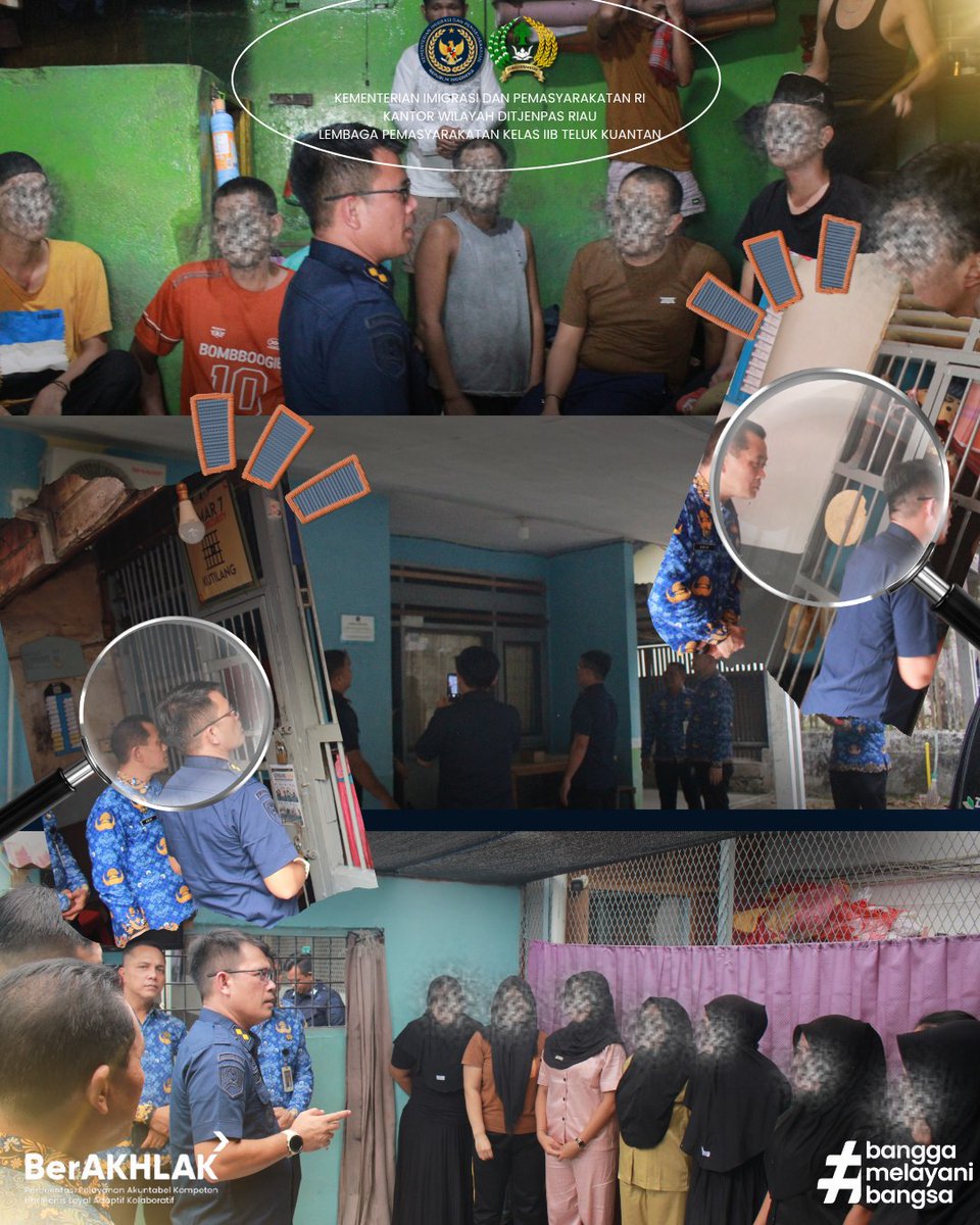 HumasLapasTelku's tweet photo. Tim III Kantor Wilayah Direktorat Jenderal Pemasyarakatan Riau yang dipimpin oleh Bapak Nimrot Sihotang, A.Md.IP., S.H., M.H. melaksanakan kegiatan pengawasan fasilitas hunian di Lembaga Pemasyarakatan Kelas IIB Teluk Kuantan. https://t.co/l6Q3rnmrUv