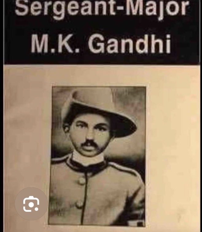 TonyTwitching's tweet photo. Mohandas K Gandhi was thrown off a train in South Africa in -1893
Despite this,
Gandhi stayed in South Africa for about "21 years"—until 1914—and why??

What did he do to survive foreign country for 21 years?

After the train incident, Gandhi joined  Second Boer War (1899–1902) and the Zulu Rebellion (1906) in South Africa as 

“Sergeant-Major” in British Army !!!