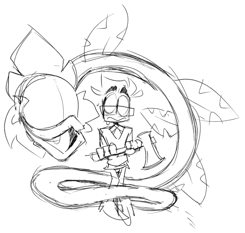 notsweetdandy's tweet photo. Really late night concept. But Dandy as Seymour from Little Shop Of Horrors for halloween. https://t.co/6jvaNJTqKl