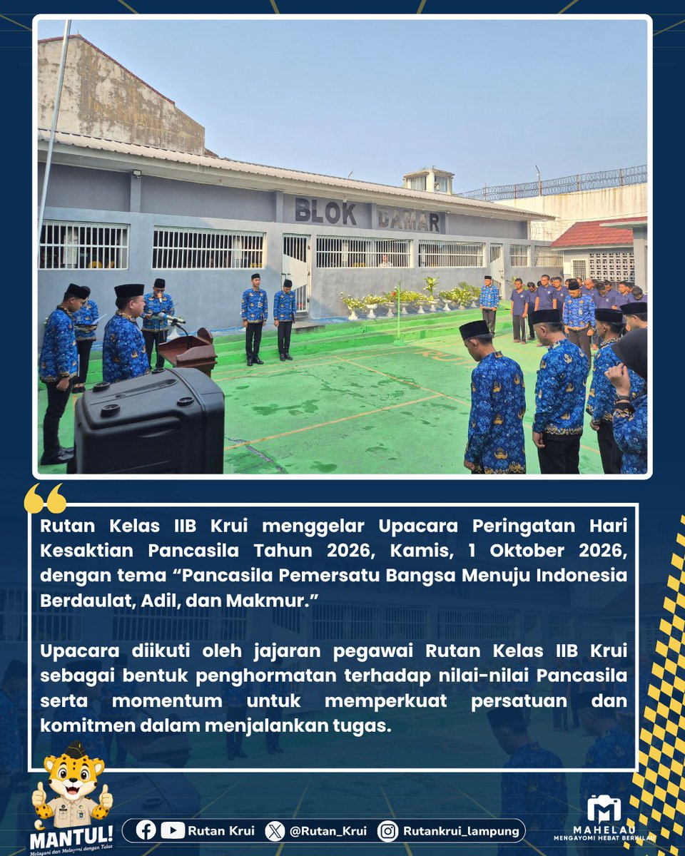 RutanKrui's tweet photo. PANCASILA PEMERSATU, SEMANGAT UNTUK TERUS BERKONTRIBUSI! https://t.co/v23FqWK55r