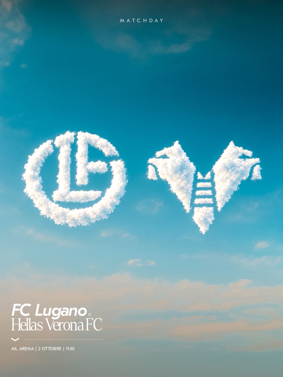 FCLugano1908's tweet photo. 🤍🖤 𝗠𝗔𝗧𝗖𝗛𝑫𝑨𝒀𝒀𝒀𝒀𝒀 💛💙
Amichevole
🆚 Hellas Verona FC
🕑 11:30
📍 AIL Arena
📺️ Livestreaming 👉 https://t.co/ogKNVo9rcS
#noibianconeri #fclugano #lug https://t.co/haQI1QdZ74