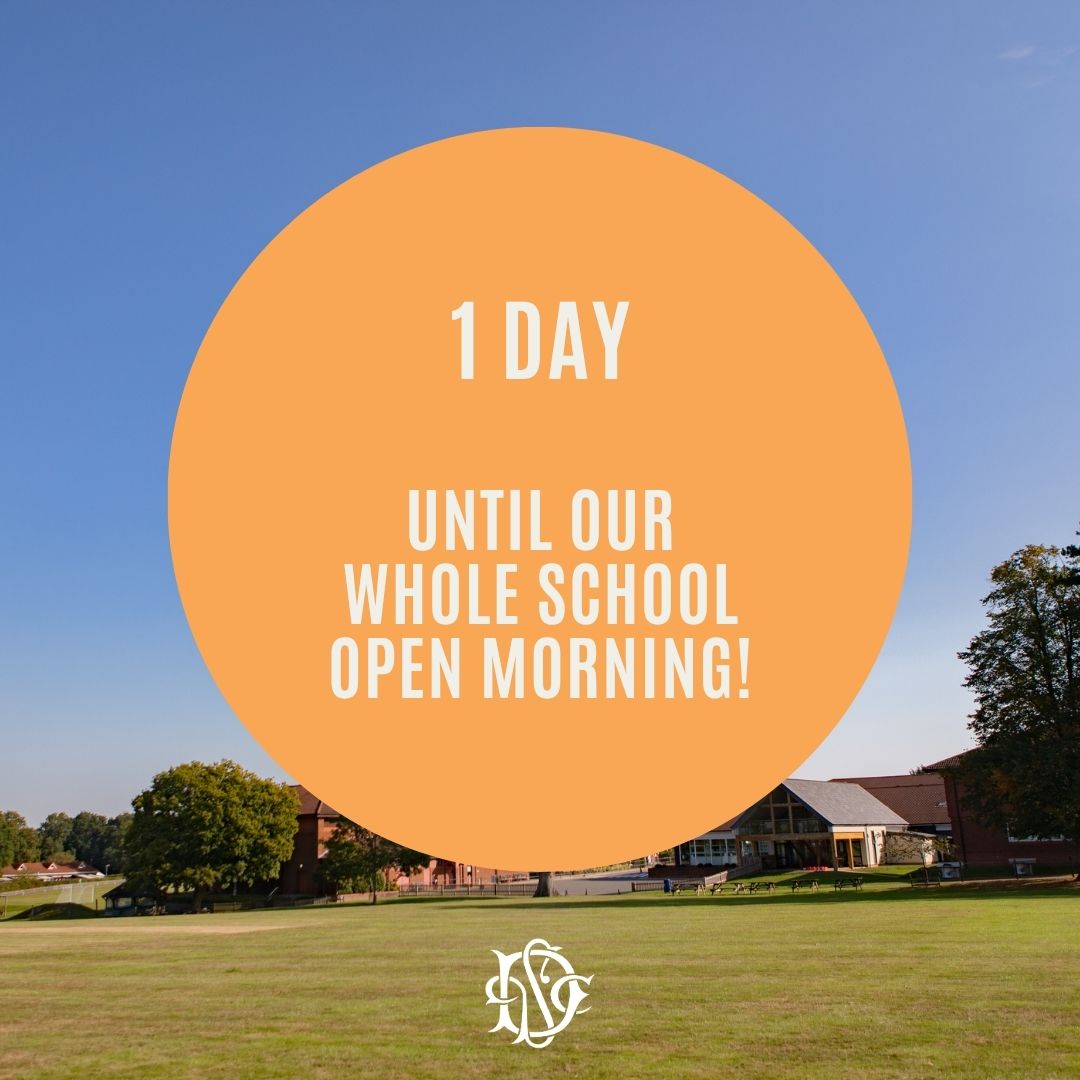 DPCranbrook's tweet photo. 1 day to go!
Please join us for our Whole School Open Morning on Saturday 3 October, visit our website to register or contact our Admissions Team by emailing admissions@dulwichcranbrook.org
#DulwichCranbrook #TrulyCoEd #OpenMorning https://t.co/o41ASA7DVS