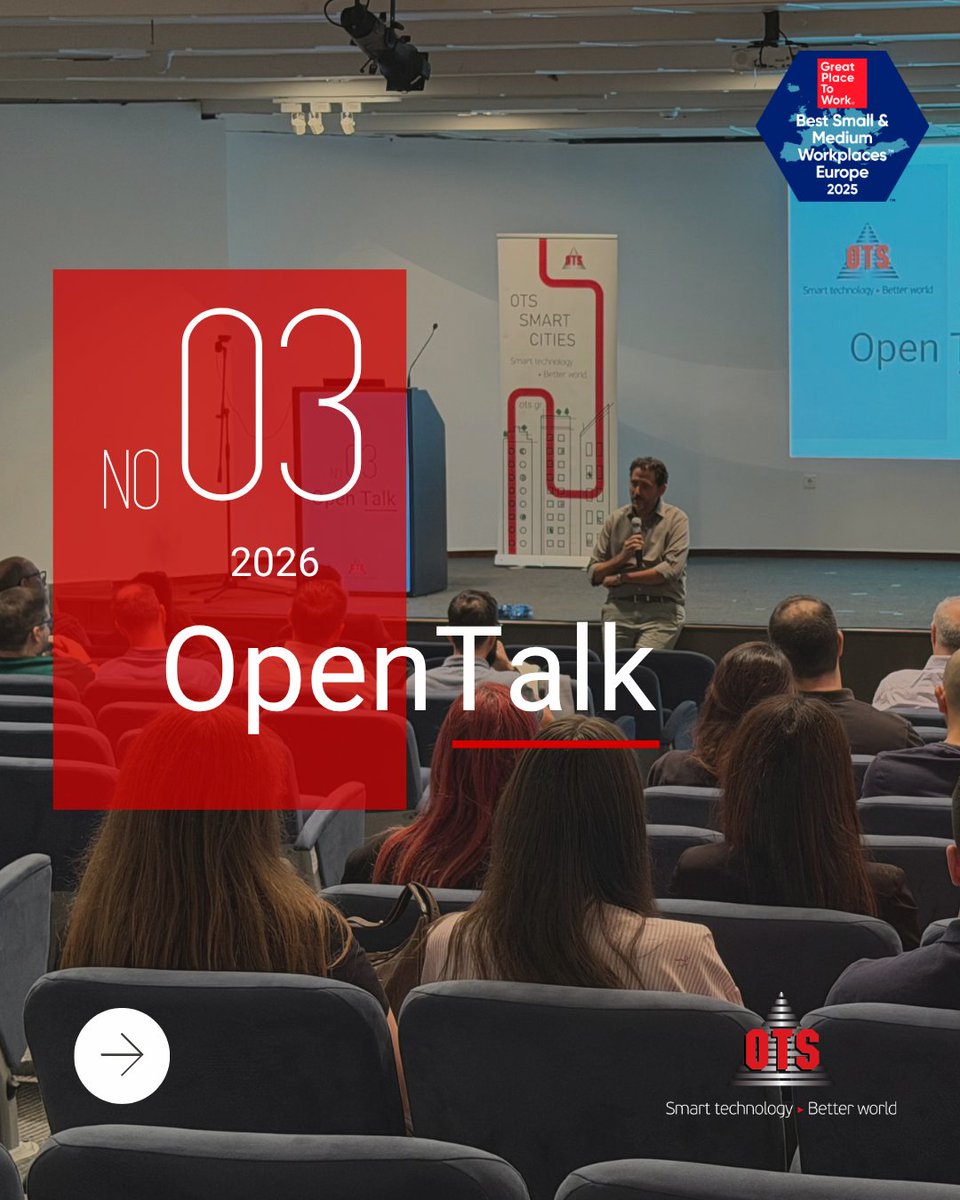 otsgr's tweet photo. Ολοκληρώθηκε το 3ο Open Talk της OTS για το 2026, με θέμα “Η αγορά και η επιχειρησιακή ανάπτυξη της εταιρείας” 🔺 
 
Δείτε στιγμιότυπα από την εκδήλωση και διαβάστε περισσότερα στο νέο μας άρθρο: https://t.co/62GVXhXp3P 
 
#ots #otsteam #opentalk #otslife https://t.co/w4MzQW4wxO