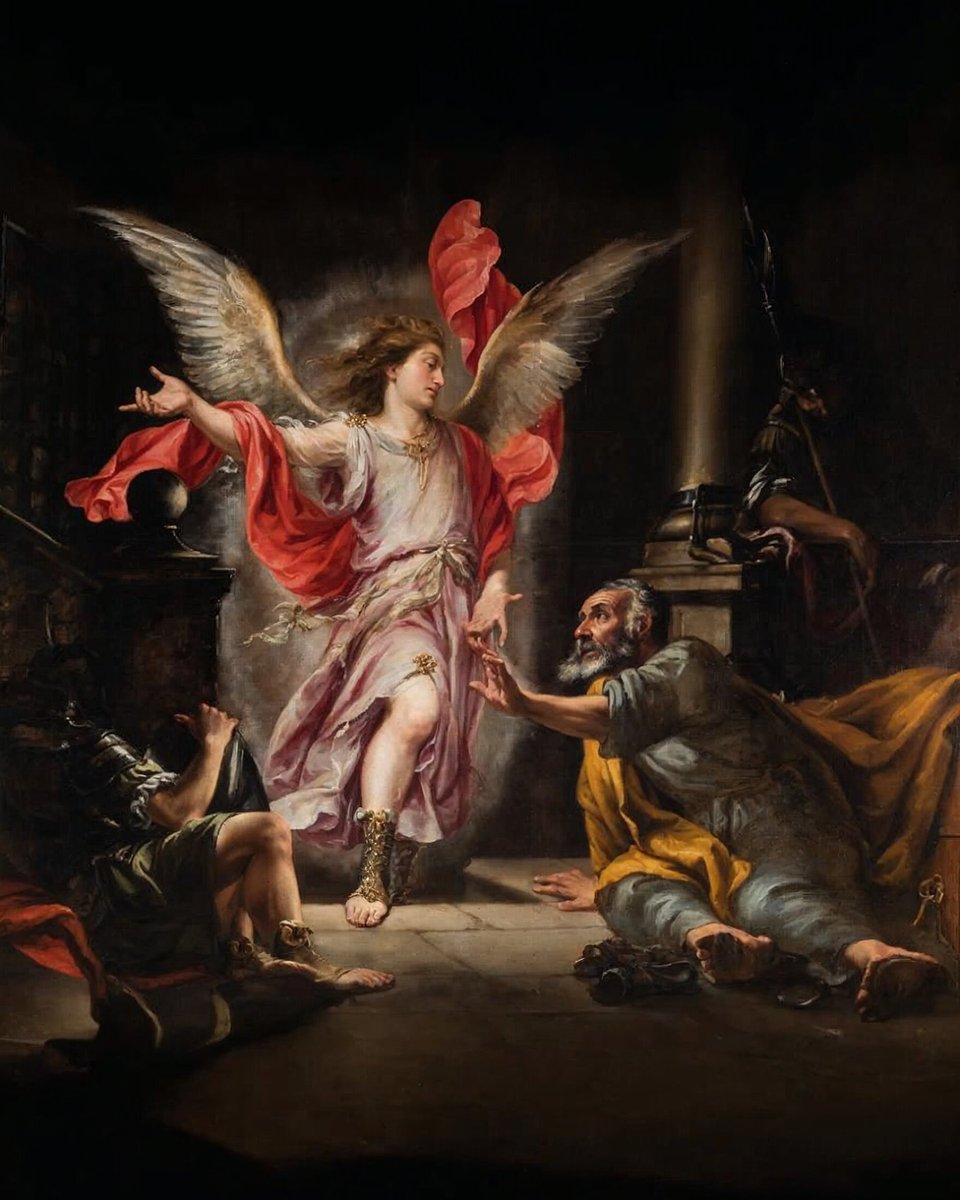 CatedraldeSev's tweet photo. "Pedro liberado por el Ángel". Juan Valdés Leal, s. XVII. Catedral de Sevilla.

Cada 2 de octubre, la Iglesia Católica celebra a los Santos Ángeles Custodios. https://t.co/O8vyiYHjFq