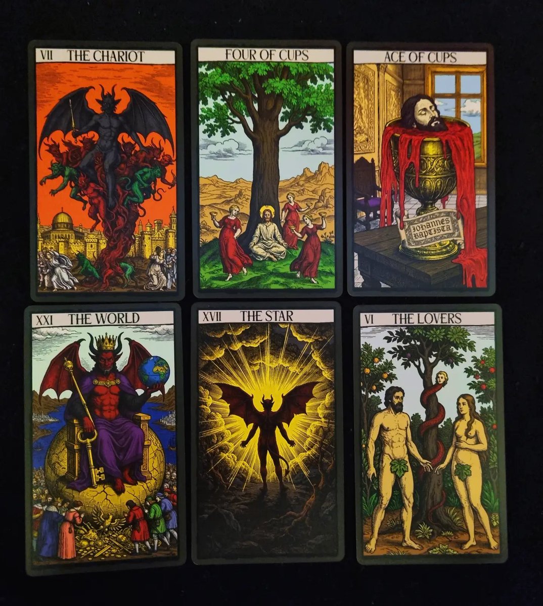 WOracles's tweet photo. Tarot of Satan by Travis McHenry @travis.mchenry @bloodstone.tarot
New to my collection β¨οΈ
#highpriestess #occultist https://t.co/prjJYDD7xl