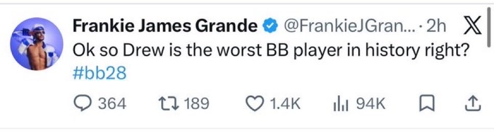 helarquezo's tweet photo. Reminder Frankie Grande wanted to evict Victoria over Derrick Levasseur #bb28 https://t.co/UvZgwnSVem