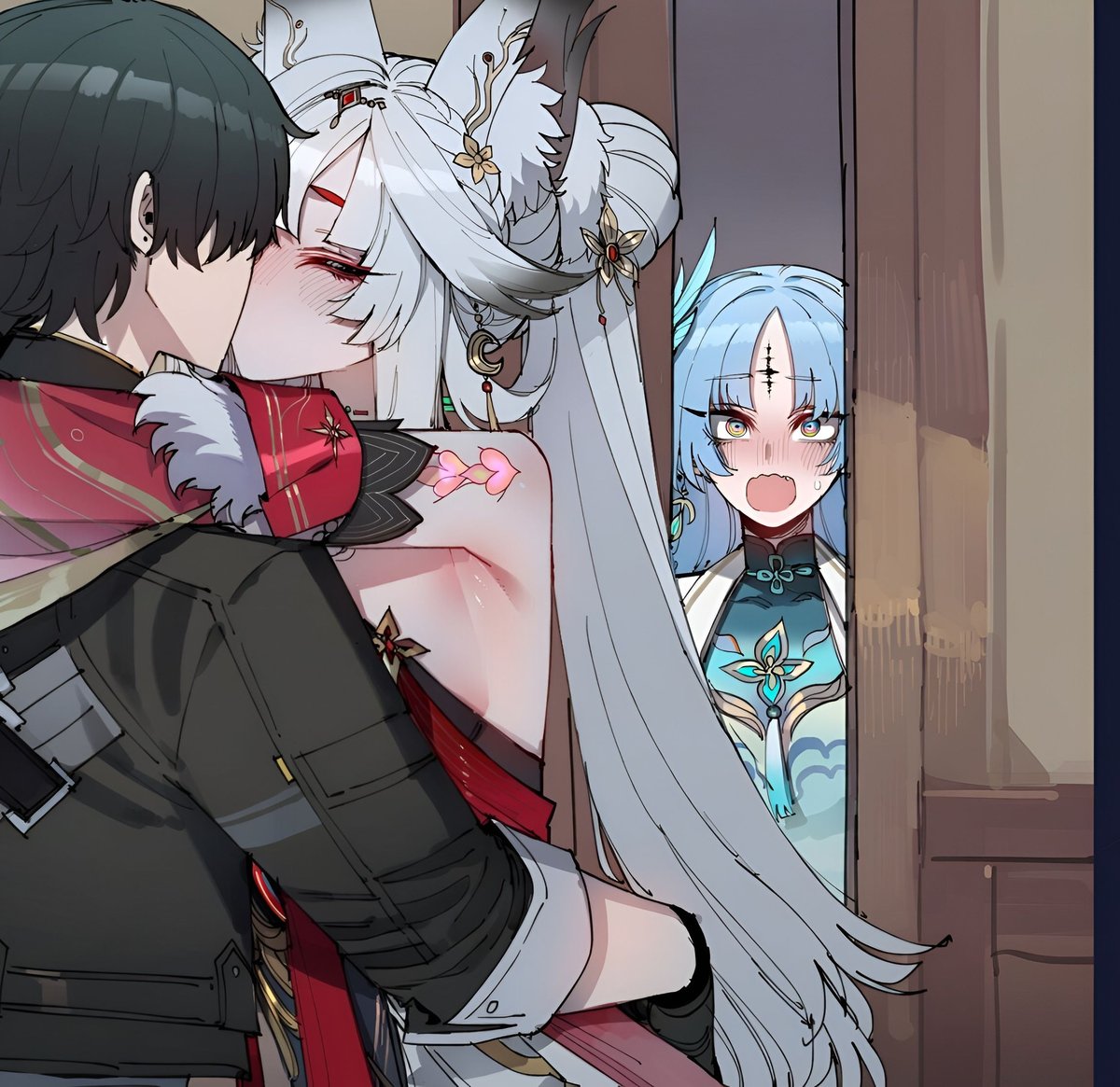 Henriaich's tweet photo. Hsin wants her Arbiter too🦊 https://t.co/fx75YE7umO