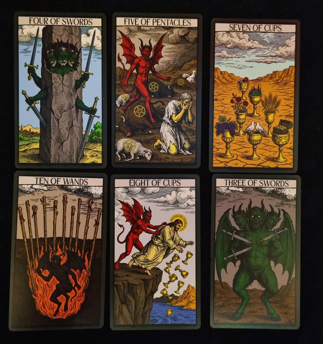 WOracles's tweet photo. Tarot of Satan and Mystic Seer oracle by Travis McHenry @travis.mchenry @bloodstone.tarot
New to my collection β¨οΈ
#highpriestess #occultist https://t.co/xlJK9WfVVv