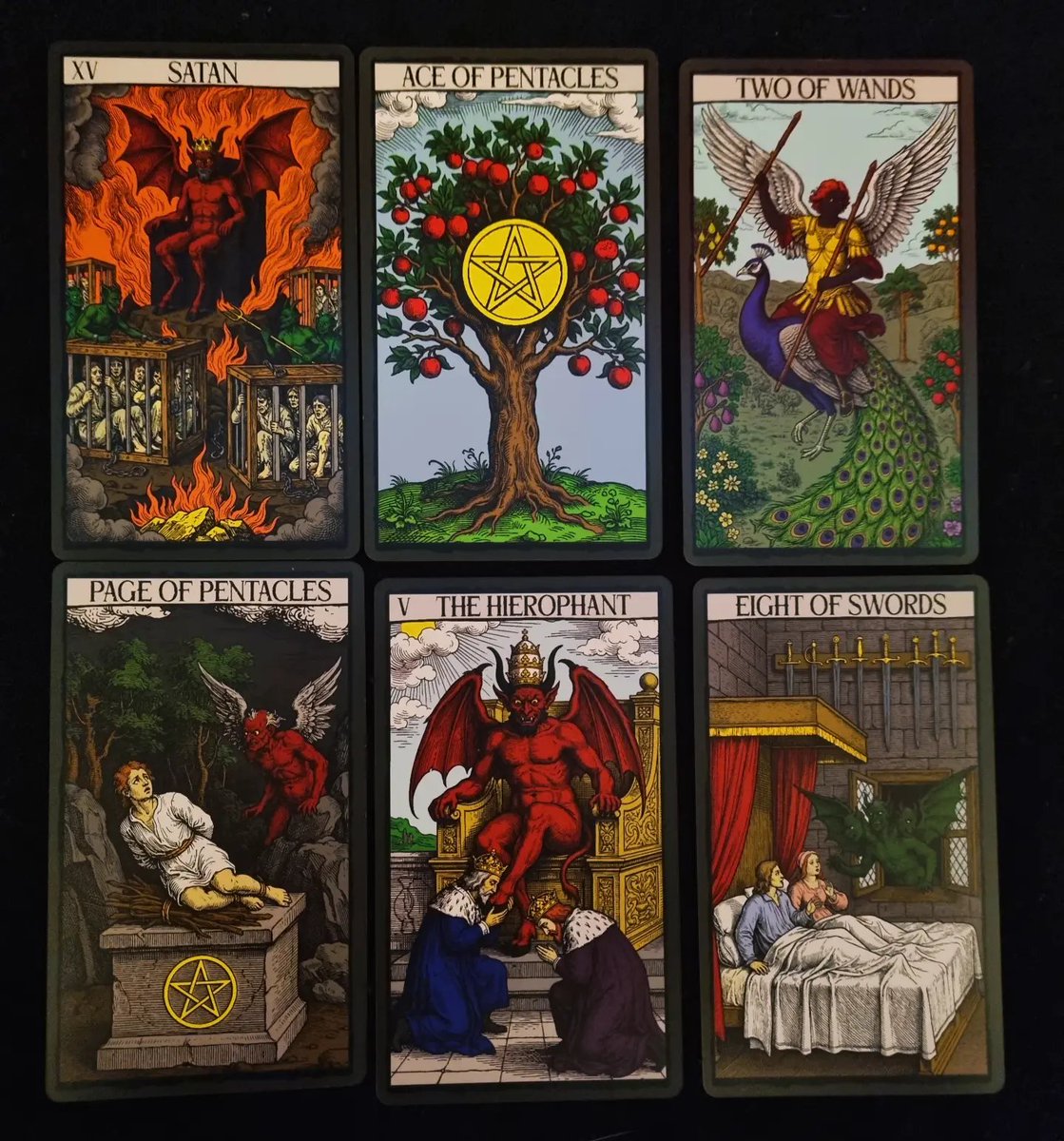 WOracles's tweet photo. Tarot of Satan and Mystic Seer oracle by Travis McHenry @travis.mchenry @bloodstone.tarot
New to my collection β¨οΈ
#highpriestess #occultist https://t.co/xlJK9WfVVv