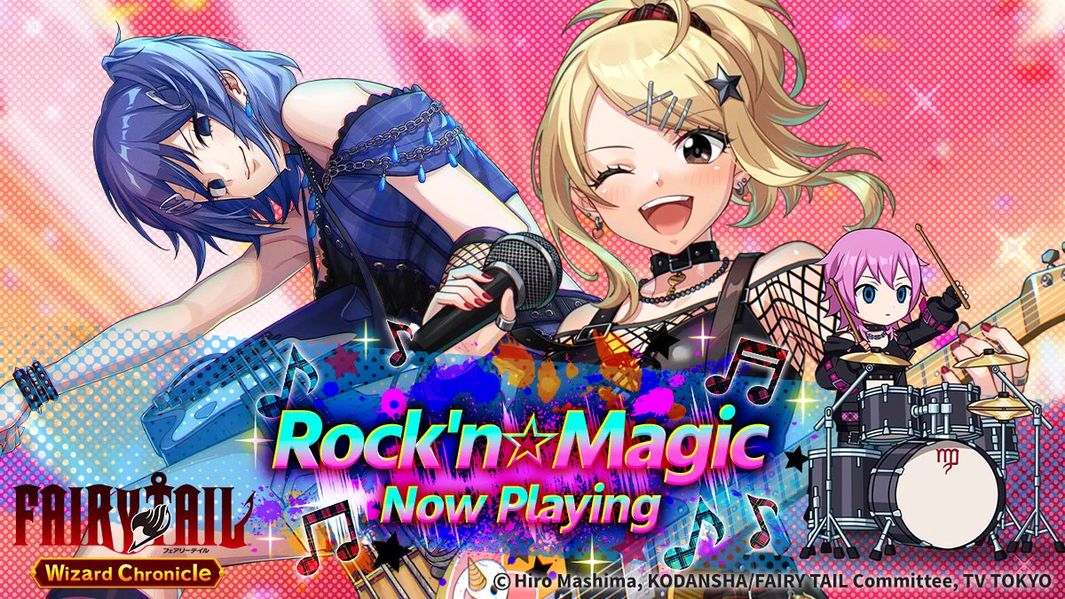 Fairy Tail Mobile Game Launches Rock'n☆Magic Event with L