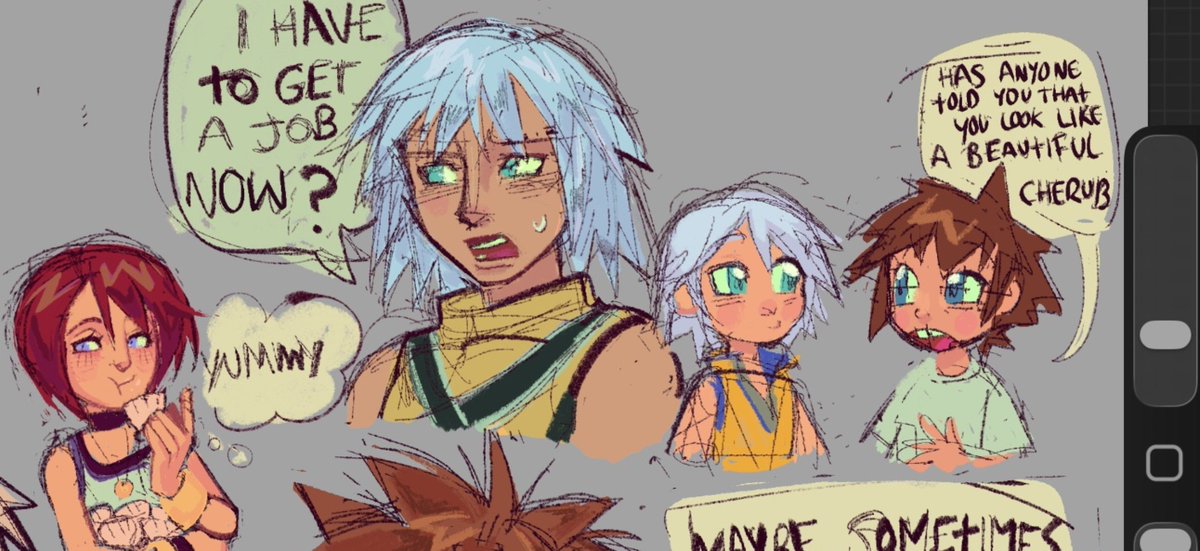 rottentherat's tweet photo. rewatching snapcubes KH fandub at 2 am time to doodle  
#kingdomhearts | #snapcube https://t.co/ePFfEa2bBU