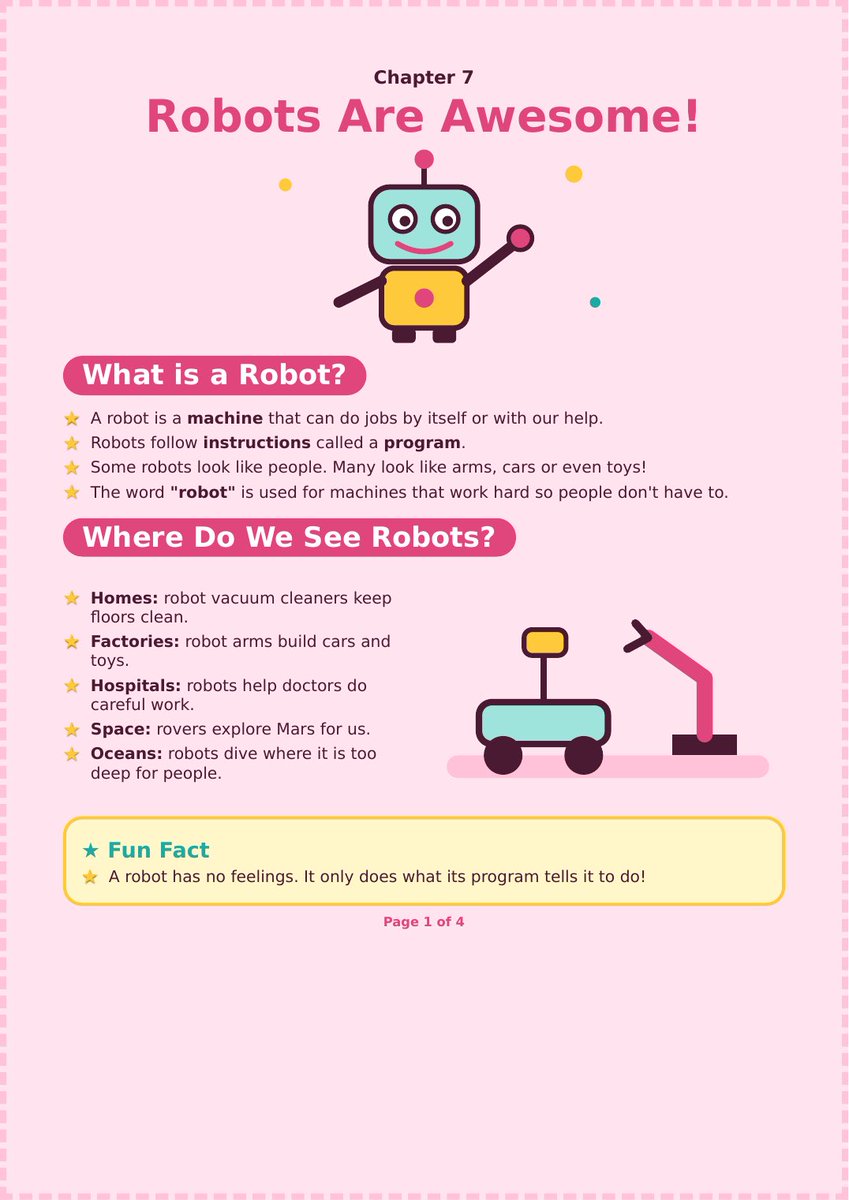 DishaAiwork's tweet photo. Created a chapter on robotics for kids using claude with just one prompt! @phimaanshu @CseWhy @CSEPlanB @IndiaFutureAI let me know what you think! https://t.co/HaQ2dOg6Et