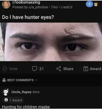 SugarMSweetly's tweet photo. @chairmitch caught on r/looksmaxxing https://t.co/YMNv3tcmWr