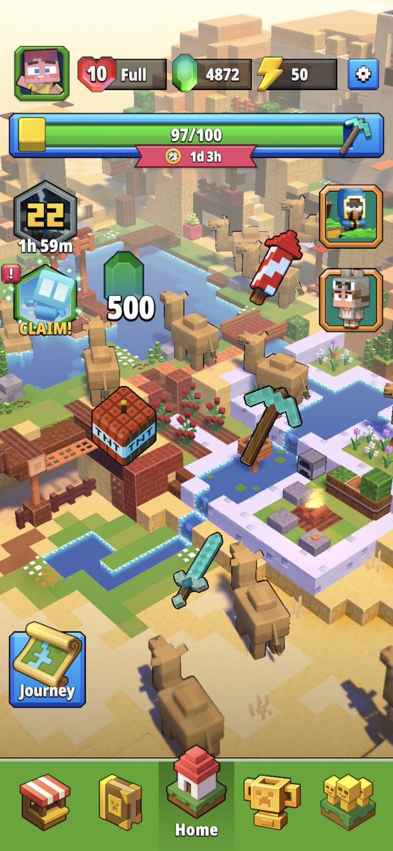 WdKris_'s tweet photo. So Minecraft Blast finally got an update, I immediately finished Chapter 7 but it makes me stuck on the rewards rhing, like I claim the rewards, but the rewards still stick to the screen. @Mojang @CandyCrushSaga (since these 2 companies made the game) #minecraft https://t.co/UNol4hvaHX