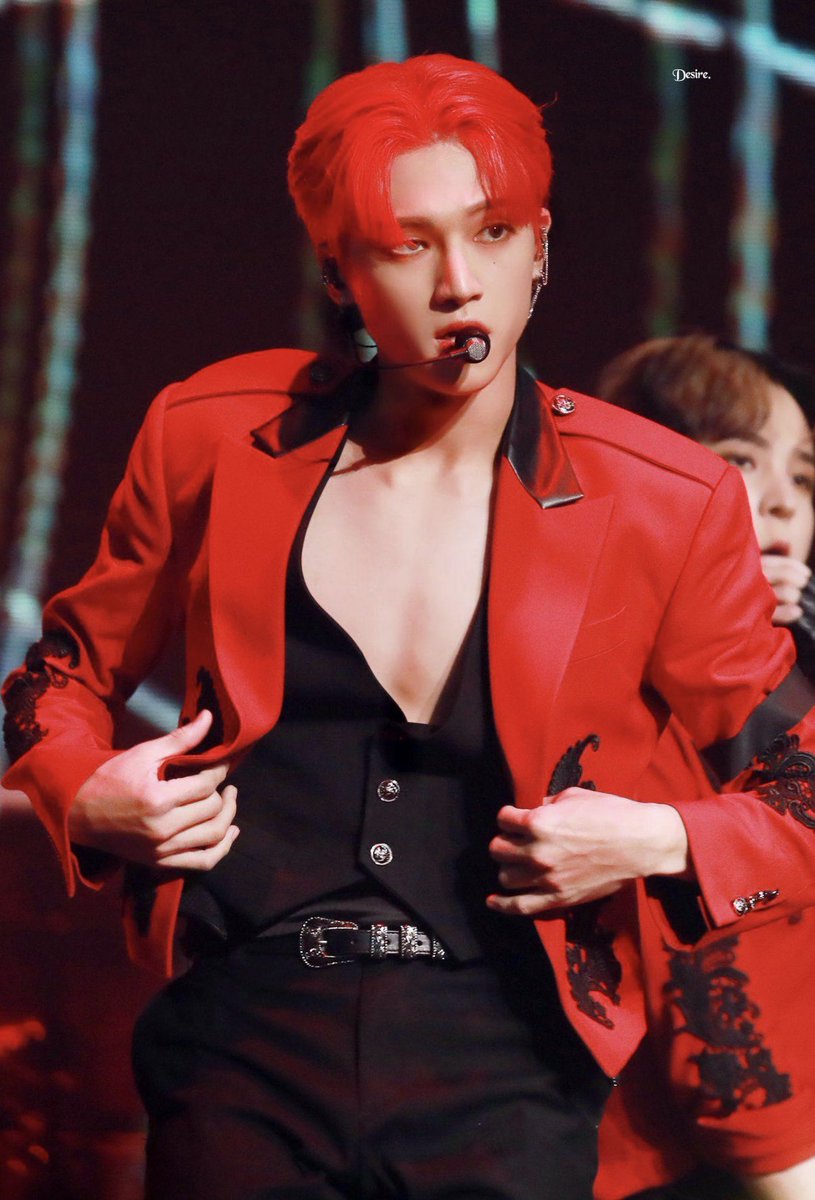 Were436's tweet photo. welcome back red haired wooyoung 

 do you remember this era😭���

#ATEEZ #에이티즈
#우영 #WOOYOUNG https://t.co/9t9CPaLzjW