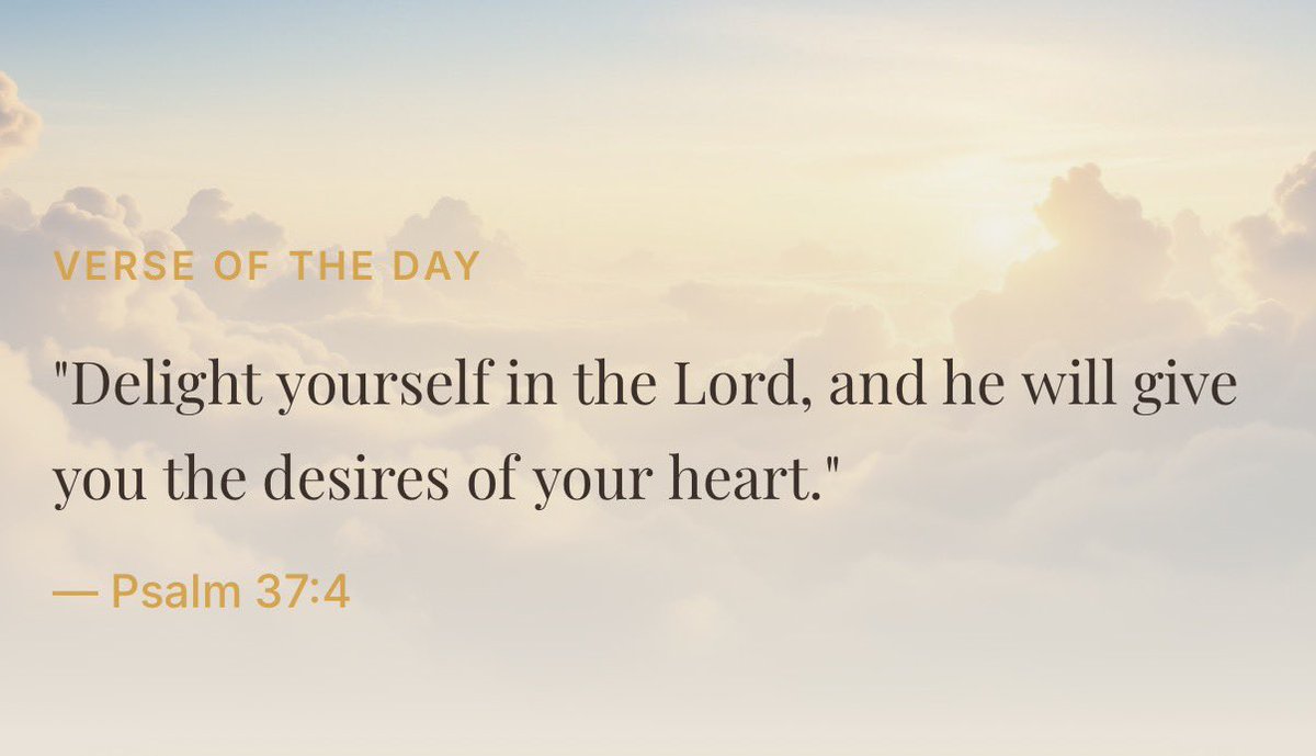 CryptoChurchApp's tweet photo. VERSE OF THE DAY

"Delight yourself in the Lord, and he will give you the desires of your heart."— Psalm 37:4 https://t.co/15v3ofMHls